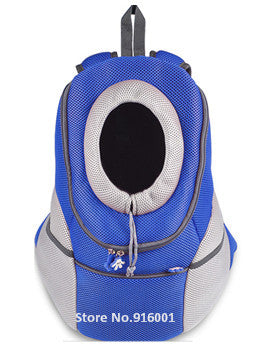 Dog Travel Carriers Shoulder Bags Blue Mesh Head Out Dog Carriers