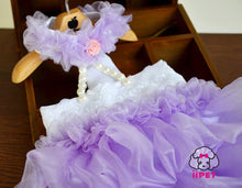 Load image into Gallery viewer, High Quality Luxury Pink Purple Dog Cat Puppy Ruffle Tutu Dress
