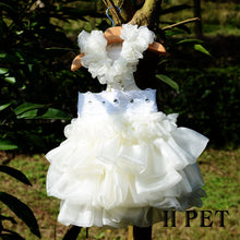 Load image into Gallery viewer, Dog Wedding Dress White Quality Dog Tutu Dresses Fashion
