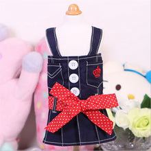 Load image into Gallery viewer, Arrival Pet Dog Clothes Cute Pet Dog Dresses Small Pet Summer Poodle Chihuahua Dog Skirt with Polka Dot Bow Pet Product
