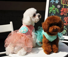 Load image into Gallery viewer, Dog Dresses  Princess with 3D Flowers for Daily Wear
