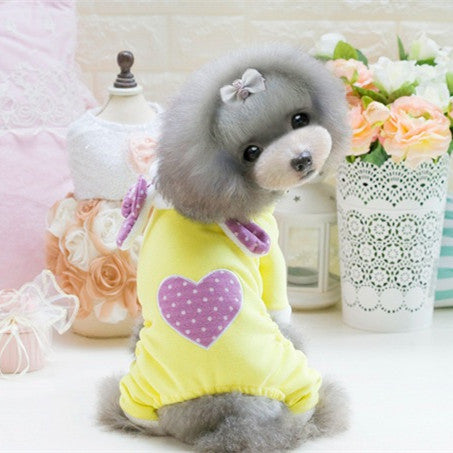 SWEETPETCO Dog Jumpsuit Winter Clothes Fleece Cute Rabbit Puppy Clothes for Small Dogs Cats Dog Pajamas Pet Clothes Pink XS-XL