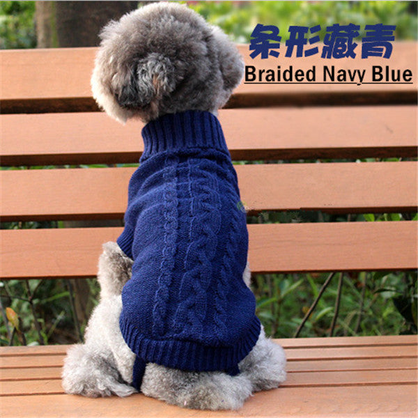 Dog Sweaters Autumn Winter Cute Pet Sweater for Cat Small Dogs Multi-Colors Basic Dog Coat Fashion Puppy Clothing for Pitbulls