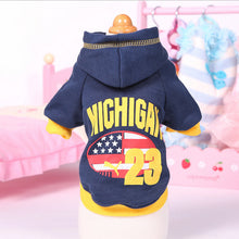 Load image into Gallery viewer, Spring And Autumn Pet Clothes Small Dog Hoodies Fashion Dog Sweatshirt 100% Cotton Clothing For Dogs Cats Hooded Dog Coat XS-L
