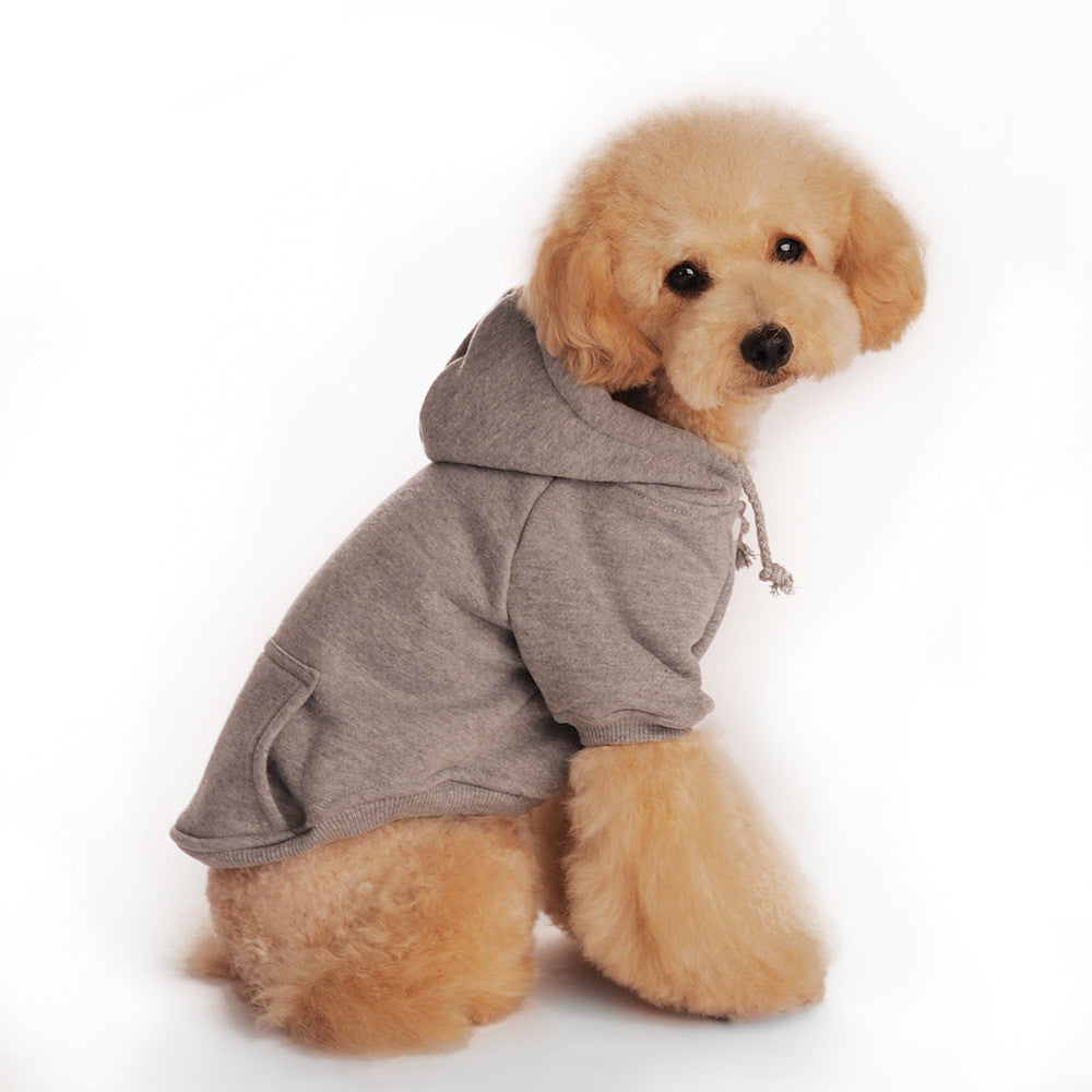 2016 Newest Quality&Classical Plain Dog Hoodies with Kangroo Pocket Solid Dog Sweatshirt Cotton Dog Blank Hoodies FREE SHIPPING