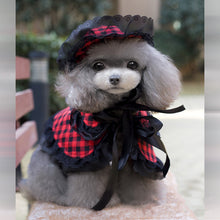 Load image into Gallery viewer, 2015 New Summer Dog Clothes Princess Plaid Cape Quality Pet Dog Sophie Princess Costume Set Vintage Small Dogs Cute Dog Clothes
