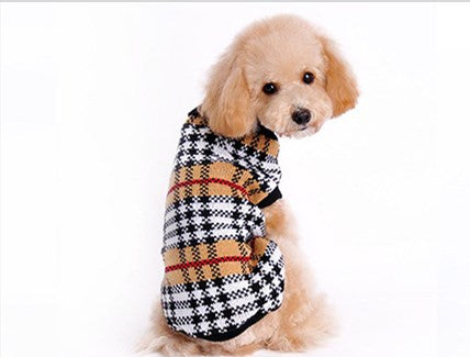 2016 New Arrival Dog Sweater plaid Autumn/Winter Knit Wool Pet Dog Sweaters female/male Dog Coat Warm