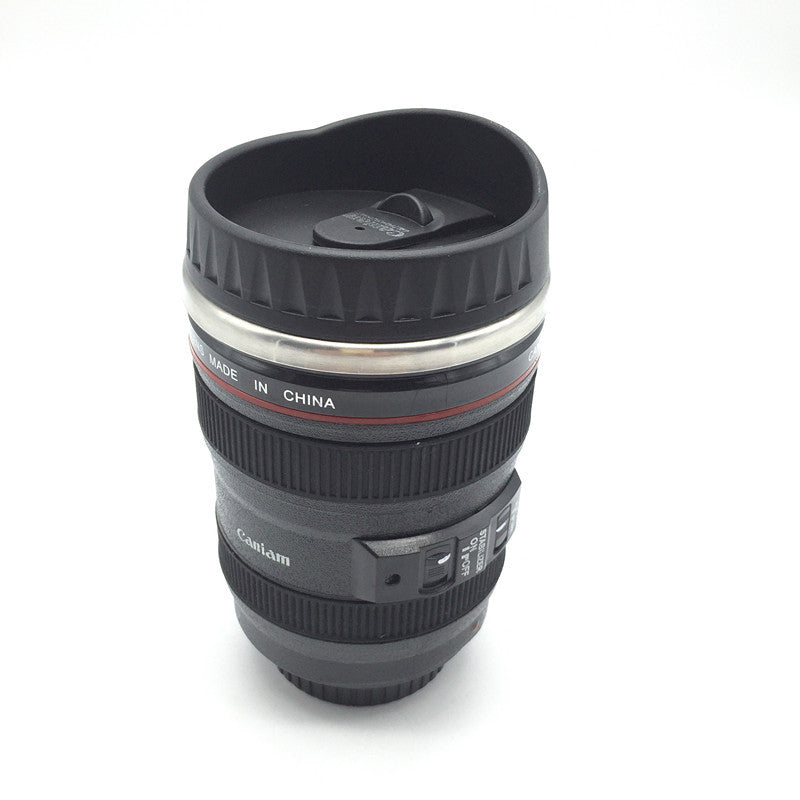 400ML The portable and creative camera lenses cup / high quality stainless steel coffee mug tea cup insulation cup drinkware