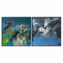 Load image into Gallery viewer, 2pcs NO FRAME Printed Zao Wou-Ki ABSTRACT Oil Painting Canvas Prints Wall Painting For Living Room Decorations wall picture art
