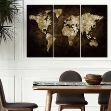 Load image into Gallery viewer, 3 Piece Canvas Paintings Home Decor HD Prints world map Pictures Poster Wall Art
