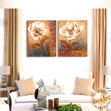 Load image into Gallery viewer, 2 Piece Set Flower Picture Vintage Paintings for Bedroom Home Decoration Modern Art Canvas Prints No Frame
