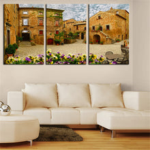 Load image into Gallery viewer, NO FRAME 3pcs banyoregio small italian town Printed Oil Painting On Canvas Oil Painting for Home Decor Wall Decor
