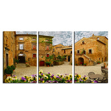 Load image into Gallery viewer, NO FRAME 3pcs banyoregio small italian town Printed Oil Painting On Canvas Oil Painting for Home Decor Wall Decor

