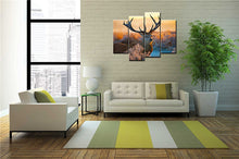 Load image into Gallery viewer, 4 panels Sell The Abstract Deer Modern Home Wall Decor Painting animal Canvas Art HD Print Painting Canvas Painting Wall Picture
