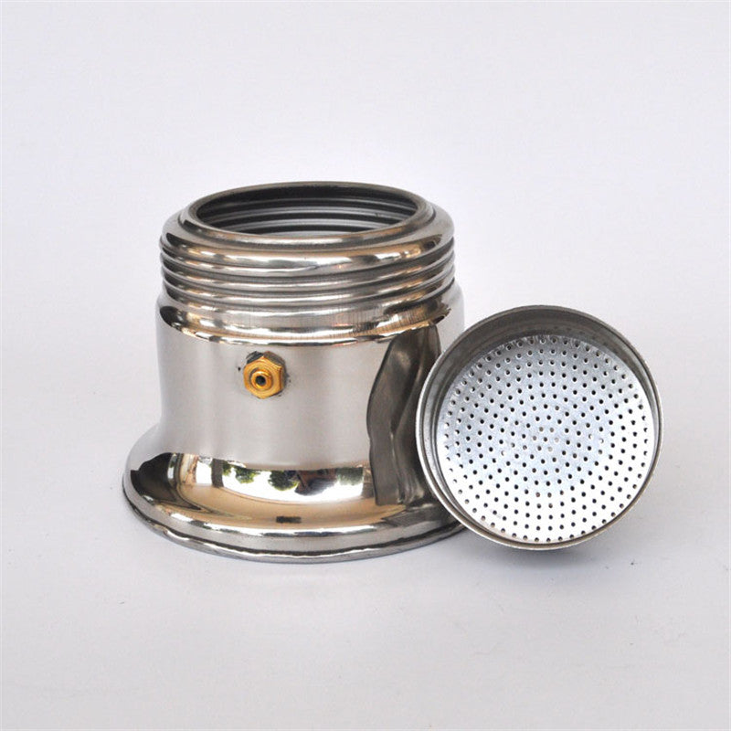 Stainless steel Moka pot / 4 cup Aluminium filter cartridge material Mocca coffee pots coffee percolators tool filter coffee pot
