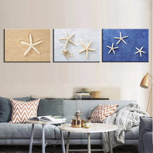 Load image into Gallery viewer, Oil Painting Canvas Print Still Life Love Starfish Home Decoration Poster Wall Art Picture for Living Room 3pcs
