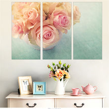 Load image into Gallery viewer, 3 Pieces No Frame Flower Canvas Painting Christmas Decoration Canvas Art Wall Poster Oil Painting for Living Room Free Shipping

