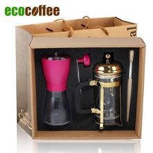 Load image into Gallery viewer, 1Set Free Shipping DHL EMS FedEx Hot Sell Espresso Coffee Grinder+ 350ML French Coffee Press
