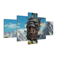 Load image into Gallery viewer, Modular Pictures 5 panel Howl&#39;s Moving Castle Canvas painting poster Miyazaki Hayao movie poster canvas painting F1599
