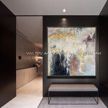 Load image into Gallery viewer, Modern Abstract Oil Painting large hand painted Abstract Painting Golden Painting Abstract Canvas for Wall Art Office Decoration
