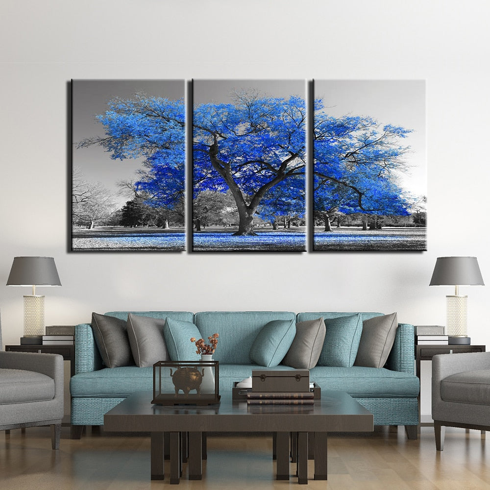 Canvas Wall Art Pictures Home Decor 3 Pieces abstract tree Paintings HD Prints Posters Framework artworks