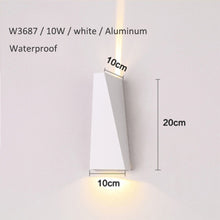 Load image into Gallery viewer, 10W LED Wall lamp fixture AC220V Modern outdoor waterproof decoration Dual Heads for Bedroom Foyer Hall Warm White light
