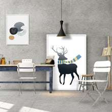 Load image into Gallery viewer, Modern Fashion Colorful Deer Composition Poster A4 Print Wall Picture Shop Living Room Home Decorative Art Canvas Painting AN009
