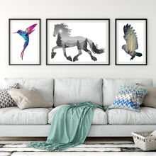 Load image into Gallery viewer, Modern Animal Shadow Clip Painting A4 Art Print Poster Mural in Canvas Painting wall Pictures for Living Room Home Decor AN043
