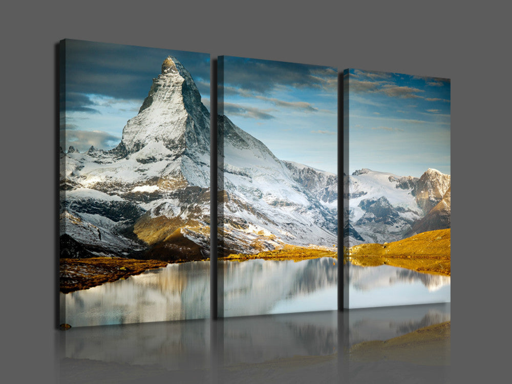 3 panels Hot Sell Snow mountain Modern Home Wall Decor painting Canvas printing Art HD print Painting