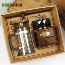 Load image into Gallery viewer, Free Shipping Nice Coffee Accessories Gift Box  coffee grinder+French press
