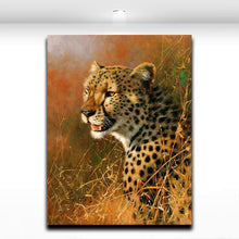 Load image into Gallery viewer, Americal Leopard Animal Painting Wall Art Oil Picture on Canvas Print  Modern for Home Living Room Office Wall Decor
