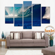 Load image into Gallery viewer, 5 Panel Modern Printed Canvas Art Mountain Flower Seascape Landscape Painting for Living Room Home Decoration Unframed

