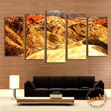 Load image into Gallery viewer, 5 Panel Chinese Park Mountain Landscape Pictures Home Decor Wall Art Canvas Prints Painting for Living Room Unframed
