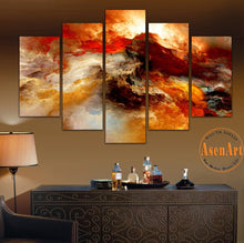Load image into Gallery viewer, 5 Panel Abstract Wall Art Canvas Prints Abstract Colorful Cloud Painting for Modern Home Decoration Wall Pictures Unframed
