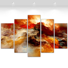 Load image into Gallery viewer, 5 Panel Abstract Wall Art Canvas Prints Abstract Colorful Cloud Painting for Modern Home Decoration Wall Pictures Unframed
