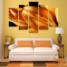 Load image into Gallery viewer, 5 Panel Canvas Art Flower Bud Painting Picture Print On Canvas Wall Pictures for Living Room Modern Home Decor No Frame
