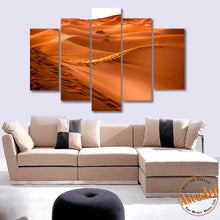 Load image into Gallery viewer, 5 Panel Desert Landscape Painting Wall Art Canvas Prints Wall Picture Art for living Room No Frame

