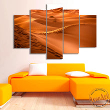 Load image into Gallery viewer, 5 Panel Desert Landscape Painting Wall Art Canvas Prints Wall Picture Art for living Room No Frame
