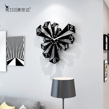 Load image into Gallery viewer, Creative Prism Silent Wall Clocks Modern Design Living Room Home Decoration Decor For Kitchen Decorative Acrylic Art Watches

