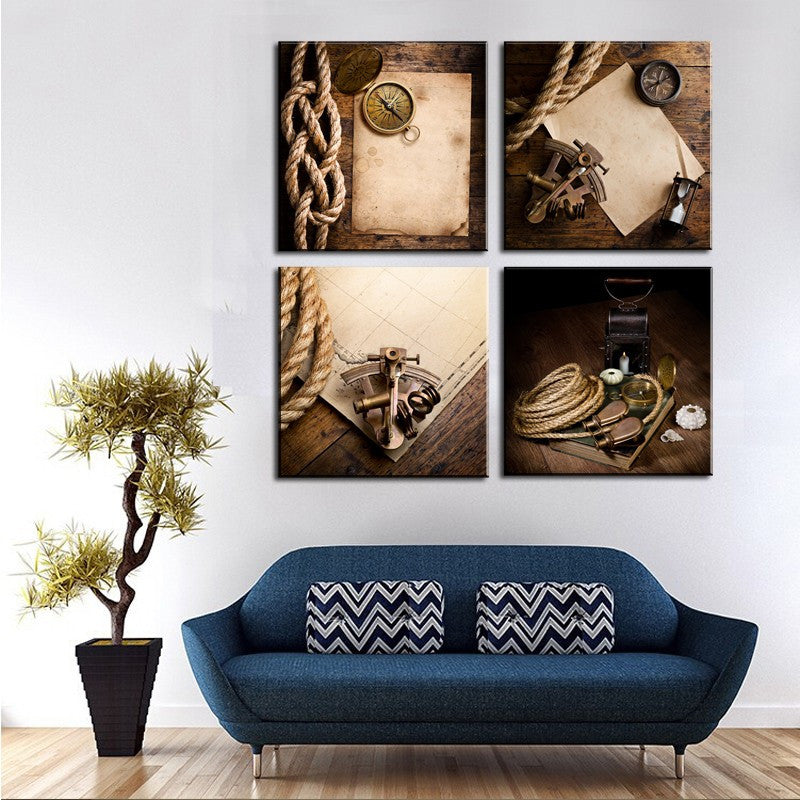 Unframed 4 Piece Modern Rope Watches Pictures Home Wall Decor Canvas Art Picture Print Painting On Canvas For Home Decor