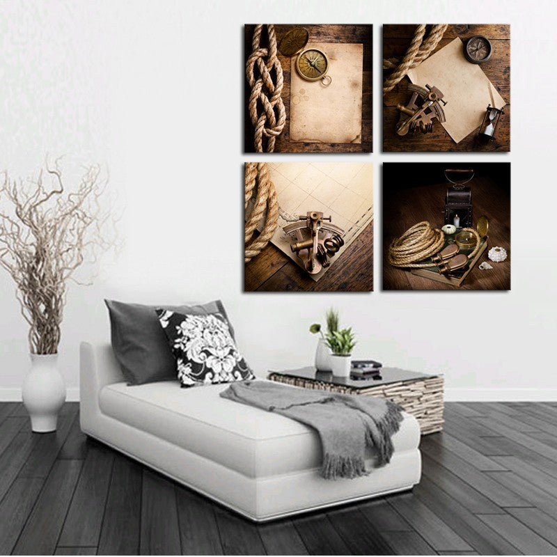 Unframed 4 Piece Modern Rope Watches Pictures Home Wall Decor Canvas Art Picture Print Painting On Canvas For Home Decor