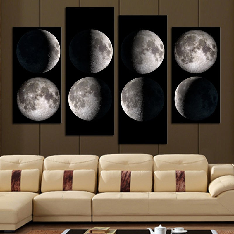 4 Pcs(No Frame)  Modern Abstract  Planet  Wall Painting Home Decorative Art Picture Paint On Canvas Prints Pictures