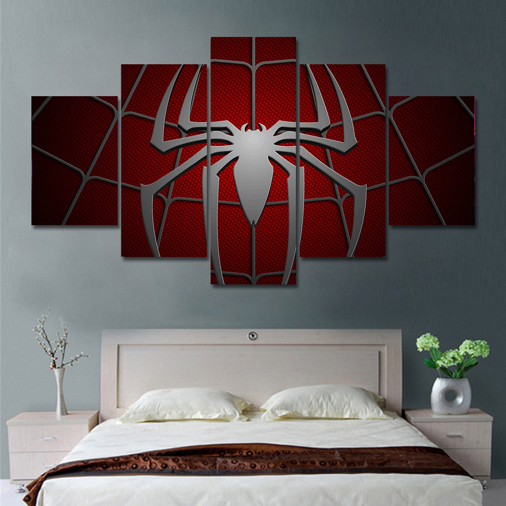 Oil Painting Wall Art Red Spider Animal Canvas Painting for Kids Room Print Poster Free Shipping Modular Picture Unframed 3pcs