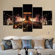 Load image into Gallery viewer, Oil Painting Night View Canvas Painting Cuadros Decoracion Home Decor Cavas Art Wall Pictures for Living Room No Frame 5 Pieces
