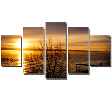 Load image into Gallery viewer, Print Art Canvas Painting Unframed 5 Piece Large HD Sunset for Living Room Wall Picture Home Decoration with Free Shipping 5pcs
