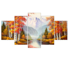 Load image into Gallery viewer, Oil Painting Mangrove River Landscape Wall A4 Art Print Wall Painting Home Decoration Canvas Printings for Room Wall Decor 5pcs
