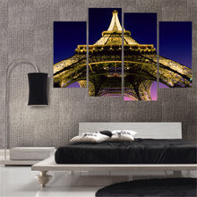 Load image into Gallery viewer, Unframed Eiffel Tower Canvas Art Print and Poster Home Decor HD Wall Painting for Living Room Free Shipping (5 Color) 4 Pieces
