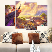 Load image into Gallery viewer, Unframed Snow Countryside Canvas Painting Oil Picture Home Decor Canvas Art Cartoon Wall Painting ( Include 5 Color) 4 Pieces
