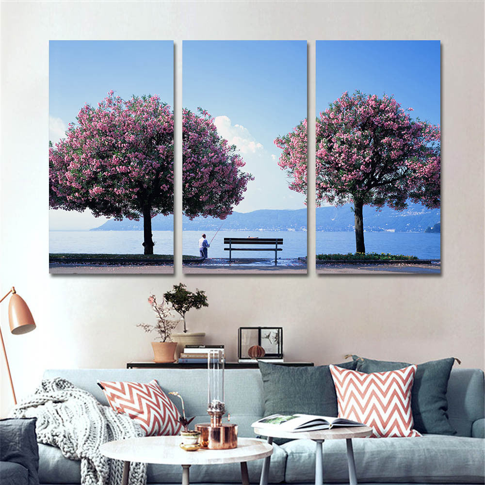 Modern  Nordic Decoration Landscape Painting Canvas Pictures for Living Room with No Frame Posters and Prints Home Decor 3 Piece