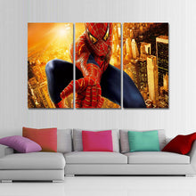 Load image into Gallery viewer, 3 Panel Spider-man Canvas Painting Picture Printed on Canvas Wall Art Oil Painting Wall Decor Poster and Print Mordern Unframed
